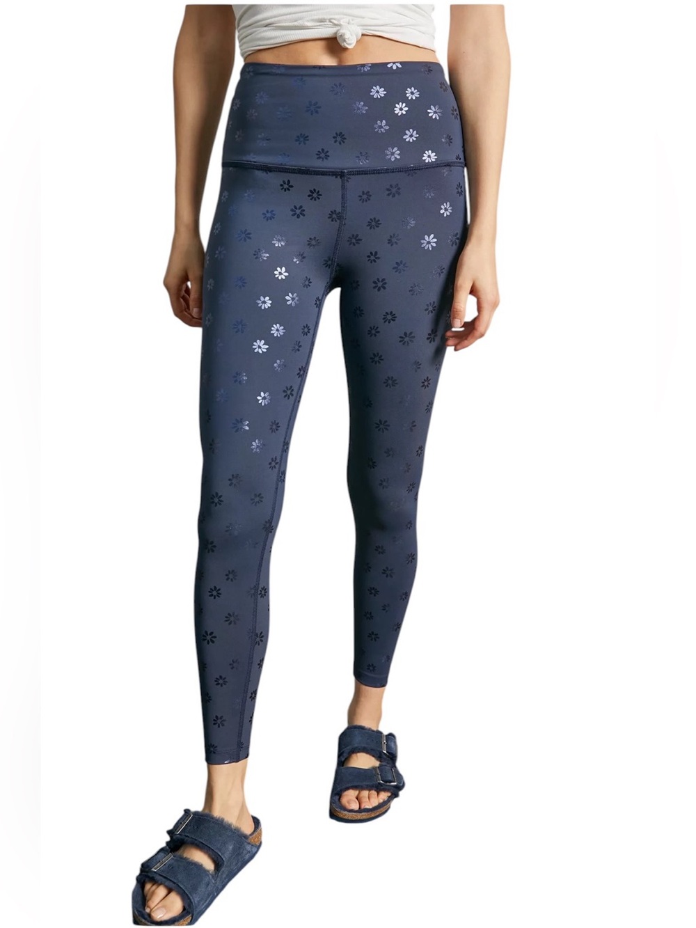 Beyond Yoga Daisy Shimmer Leggings Size Medium